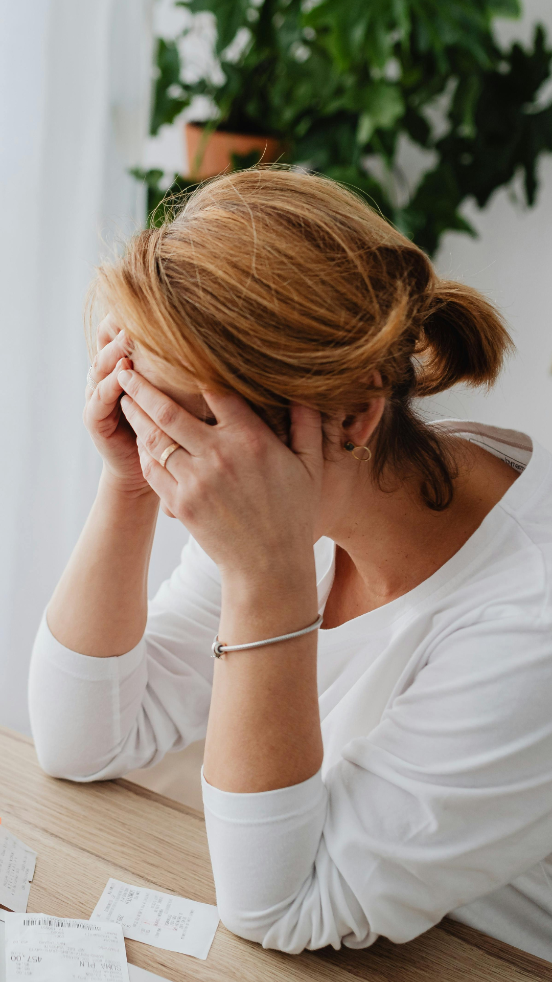 stressed out woman